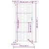 vidaXL Gartentor Anthrazit 100x175 cm Stahl Quadratisches Design