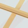 vidaXL Innentür Schlank Golden 102,5x201,5 cm Hartglas und Aluminium