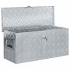 vidaXL Aluminiumkiste 80×30×35 cm Silbern