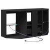 vidaXL Eck-LED-TV-Schrank Schwarz 100 x 40 x 50 cm Holzwerkstoff