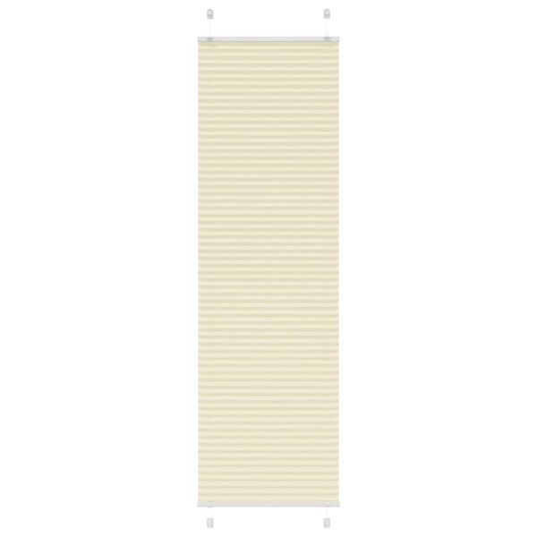 vidaXL Plissee Creme 65x200 cm Stoffbreite 64,4 cm Polyester