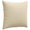 vidaXL Sofakissen 2 pcs Creme 45 x 45 cm Stoff