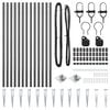 vidaXL Zaunpfosten 13 pcs Grau Stahl