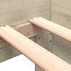 vidaXL Bettgestell ohne Matratze Sonoma-Eiche 75x190 cm Holzwerkstoff