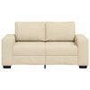 vidaXL 2-Sitzer-Sofa Creme 160x77x82 cm Stoff