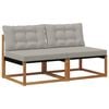 vidaXL 2 stk. Outdoor Mittelsofa Massivholz Akazie Natur
