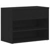 vidaXL Schuhbank 60 x 30 x 45 cm Holzwerkstoff Schwarz Eichen-Optik