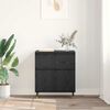 vidaXL Sideboard mit Schubladen Schwarz Eichen-Optik 60 x 35 x 70 cm