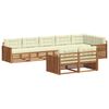 vidaXL Outdoor-Sofagarnitur 8 stk. Natur und Creme