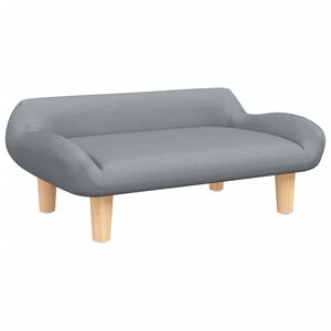 vidaXL Kindersofa Hellgrau 70x40x24 cm Stoff