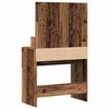 vidaXL Schminktisch mit Regal Altholz 80 x 41 x 134,5 cm Holzwerkstoff