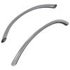 vidaXL Griff 2 stk. Silber 107 x 3,6 x 23 mm Edelstahl