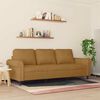 vidaXL 3-Sitzer-Sofa Braun 180 cm Samt