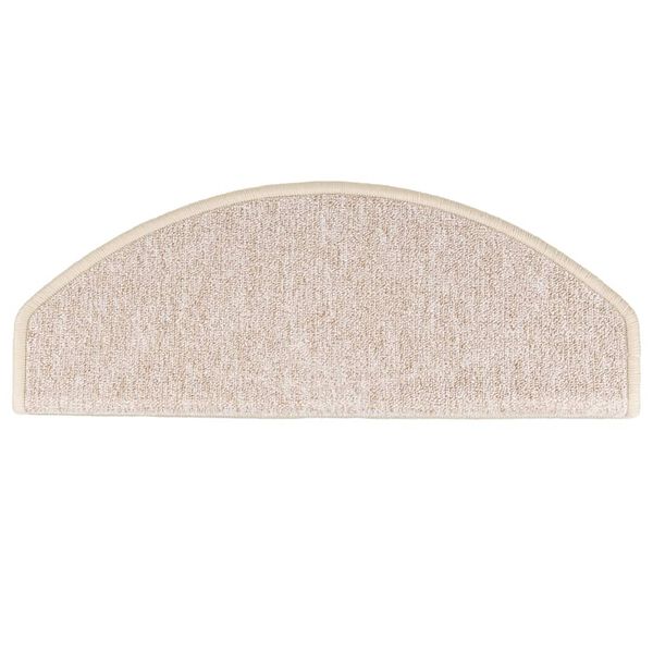 vidaXL Stufenmatten 10 Stk. 65x24x4 cm Taupe Halbrund Gro&szlig;