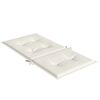 vidaXL Niedriglehner-Auflagen 2 Stk. Melange Creme 100x50x4 cm Stoff