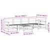 vidaXL Garten-Lounge-Set 7 pcs Wachsbraun Massives Kiefernholz