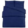 vidaXL Bettw&auml;sche-Set Marineblau 155x220 cm Leichte Mikrofaser