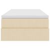 vidaXL Aufbewahrungsbett mit Matratze Creme 90 x 190 cm Polyester