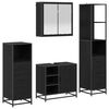 vidaXL Badezimmerm&ouml;bel-Set 4 stk. Schwarz Eichen-Optik 65 x 33 x 60 cm