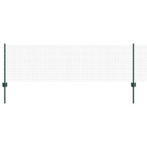 vidaXL Zaun mit Pfosten Gr&uuml;n