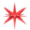 vidaXL LED-Weihnachtsstern Faltbar Rot 100 cm
