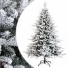 vidaXL K&uuml;nstlicher klappbarer Weihnachtsbaum 120 cm PVC und Metall