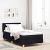 vidaXL Boxspringbett mit Matratze Schwarz 200 x 80 cm Polyester