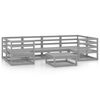 vidaXL 7-tlg. Garten-Lounge-Set Massivholz Kiefer