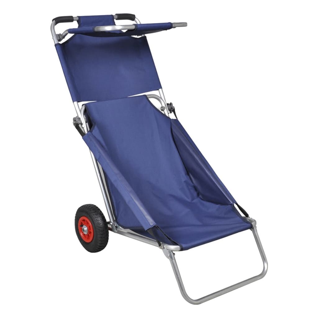 RAINBEAN Faltbarer Bollerwagen – 100L Strandwagen Mit Verstellbarem Griff & Seitentasche (schwarz)