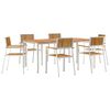 vidaXL Outdoortisch-Set 7 stk. 180 x 90 x 75 cm