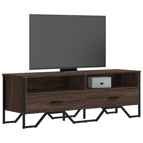 vidaXL TV-Schrank Braun Eichen-Optik 122x34x41 cm Holzwerkstoff