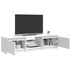 vidaXL TV-Schrank mit LED-Leuchten Weiß 140x40x36 cm