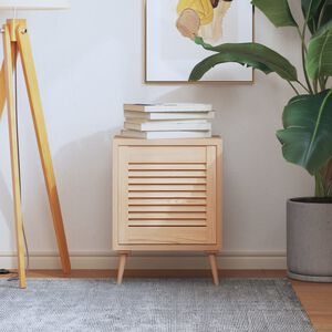 vidaXL Schrankt&uuml;r Lamellen-Design 39,5x39,4 cm Massivholz Kiefer