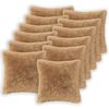 vidaXL Kissenbezug 12 pcs HEERLEN Taupe 50 x 50 cm PV Fleece