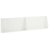 vidaXL St&uuml;tzmauer 2 stk. 80 x 12 x 50 cm Stahl Wei&szlig;