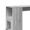 vidaXL Bartisch mit Regal Grau Sonoma 101x40x103,5 cm Holzwerkstoff