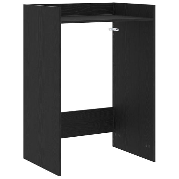 vidaXL Waschmaschinen-Schrank Schwarz Eichen-Optik 67,5 x 48 x 97 cm