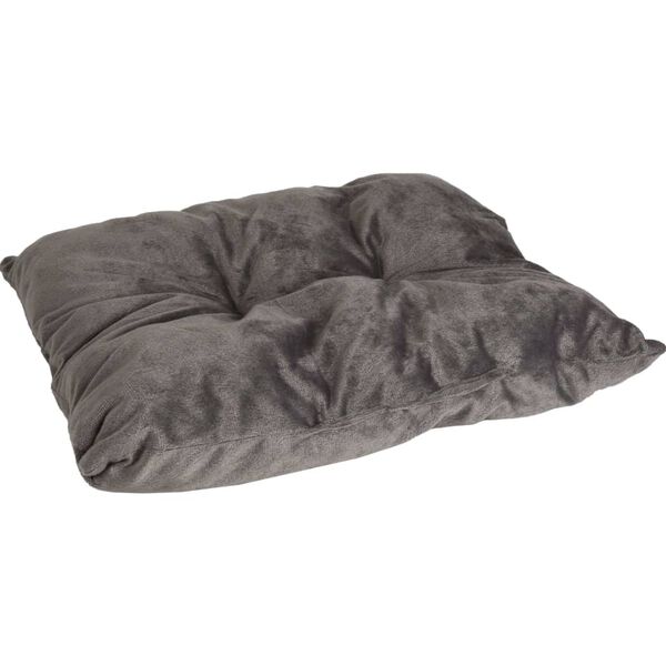 FLAMINGO Haustierkorb mit Kissen Enya Rechteckig Grau 45x32x18 cm