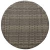 vidaXL 3-teiliges Bistro-Set mit Kissen Grau Poly Rattan