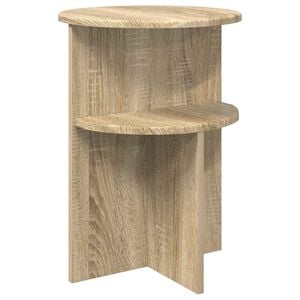 vidaXL Beistelltisch Sonoma-Eiche &Oslash; 39,5 x 55 cm Holzwerkstoff