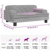 vidaXL Hundebett Hellgrau 70x45x30 cm Samt