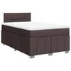 vidaXL Boxspringbett mit Matratze Dunkelbraun 120x190 cm Stoff