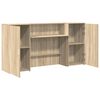 vidaXL Empfangstheke Sonoma-Eiche 200x50x103,5 cm Holzwerkstoff