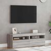 vidaXL TV-Schränke 2 Stk. mit LED-Leuchten Grau Sonoma 60x35x40 cm