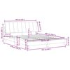 vidaXL Bettgestell ohne Matratze "Hanko" Rosa 160x200 cm Samt