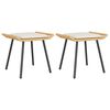 vidaXL Gartenaufbewahrung mit Kissen 2 pcs Natur 50 x 40 x 45cm Stahl