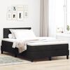 vidaXL Boxspringbett mit Matratze Schwarz 120 x 200 cm Samt