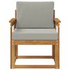 vidaXL Outdoor-Sofa Massives Akazienholz und Polyester
