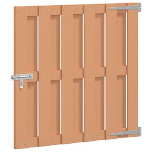 vidaXL Gartentor 100 x 100 cm WPC und Aluminium Braun