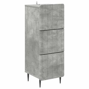 vidaXL Schubladenschrank 33 x 34,5 x 92 cm Holzwerkstoff Betongrau
